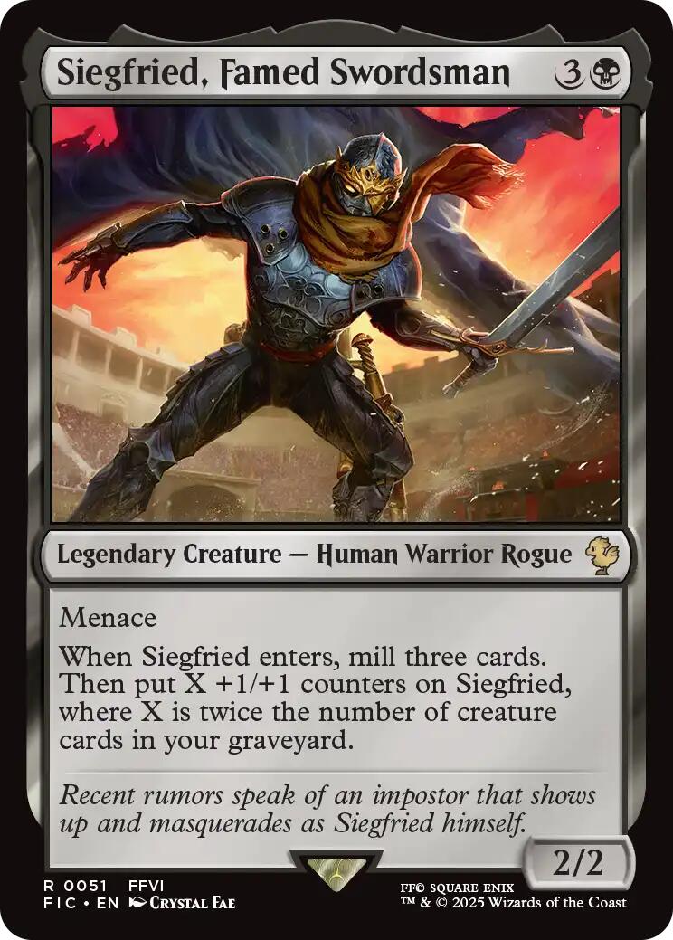 Siegfried, Famed Swordsman