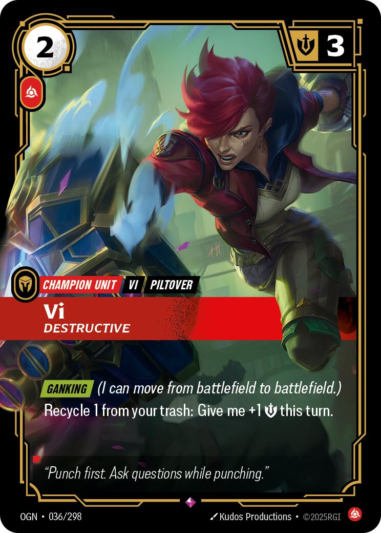 Vi, Destructive