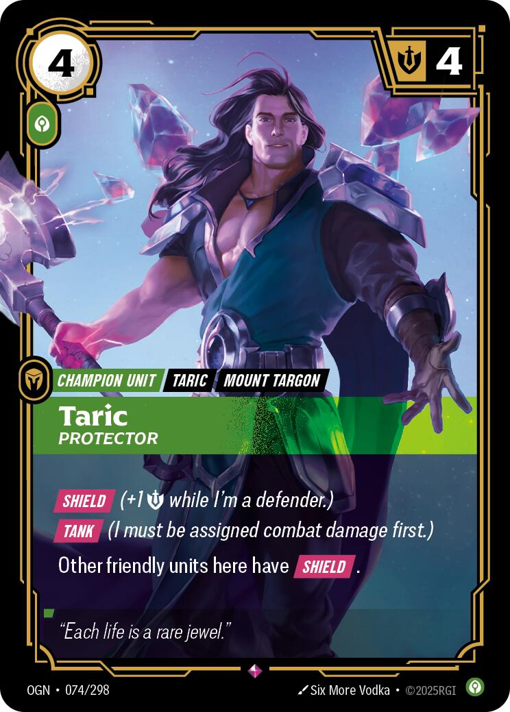 Taric, Protector