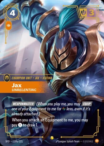 Jax, Unrelenting (Alternate Art)