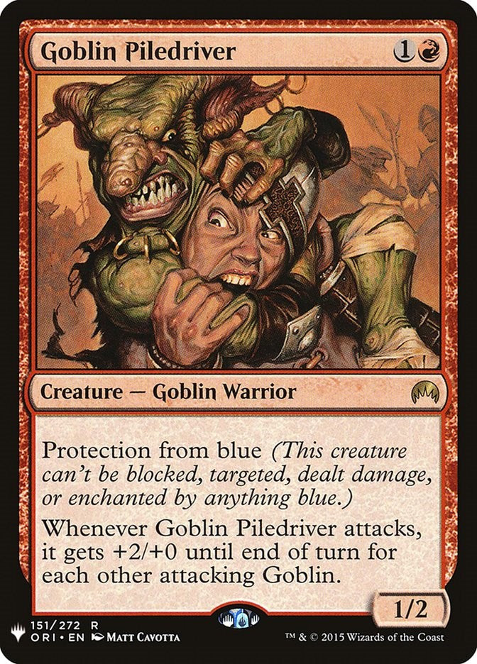 【MTG】Goblin Piled 4枚セット Goblin Piledriver [LIST - 151] – thevaultgamestore