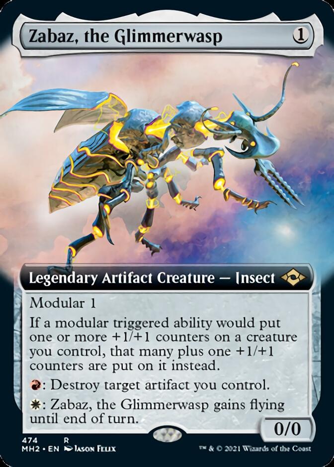 Zabaz, the Glimmerwasp (Extended Art) [Modern Horizons 2]