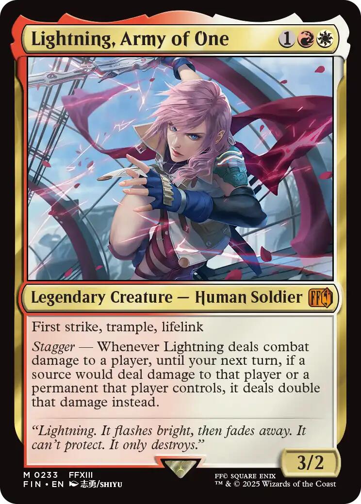 Lightning, Army of One