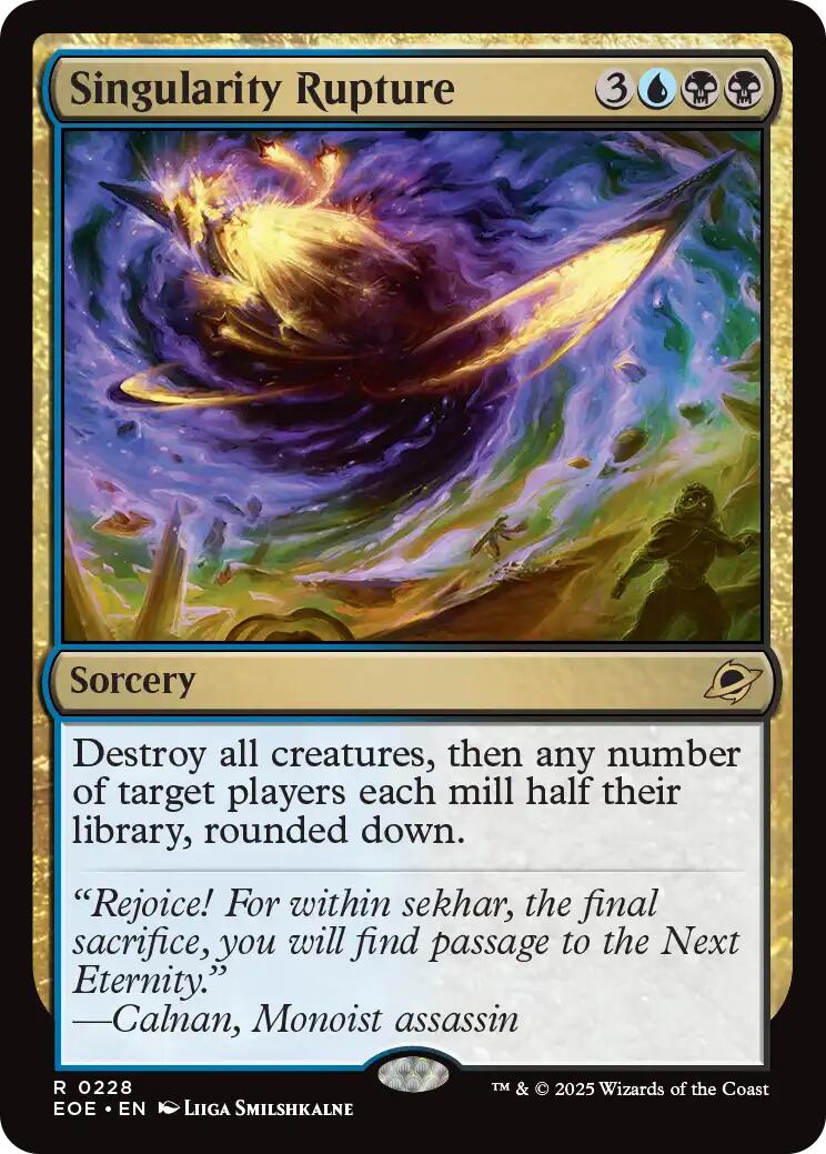 Singularity Rupture
