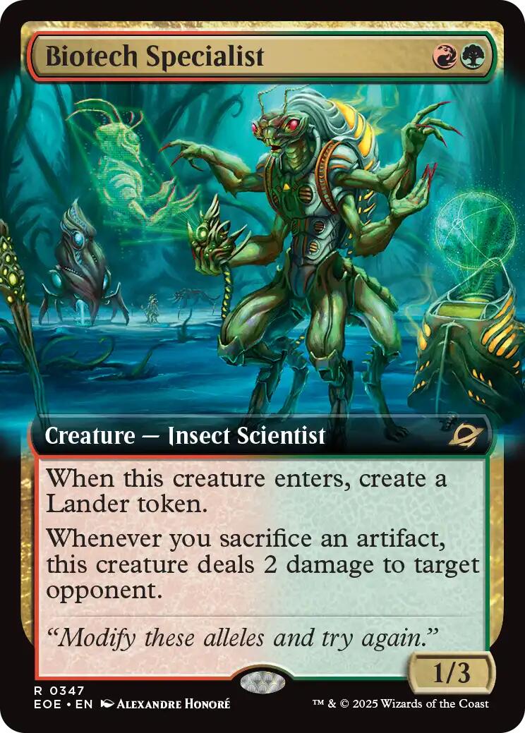 Biotech Specialist (Extended Art)