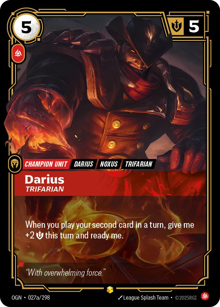 Darius, Trifarian (Alternate Art)
