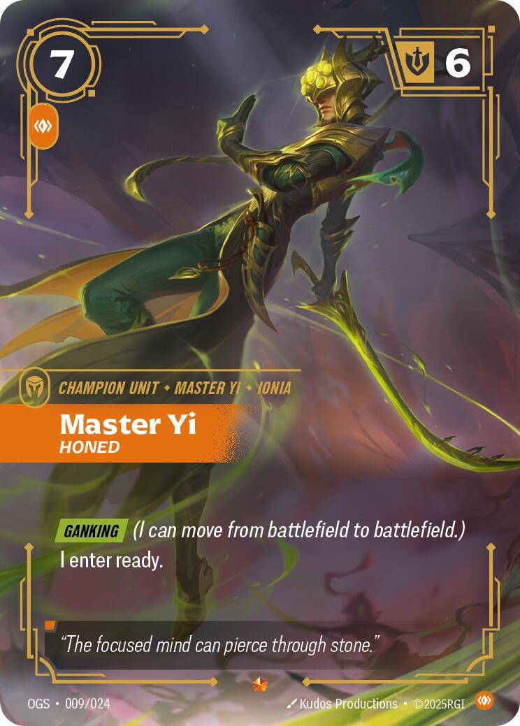 Master Yi, Honed