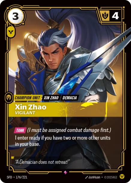 Xin Zhao, Vigilant
