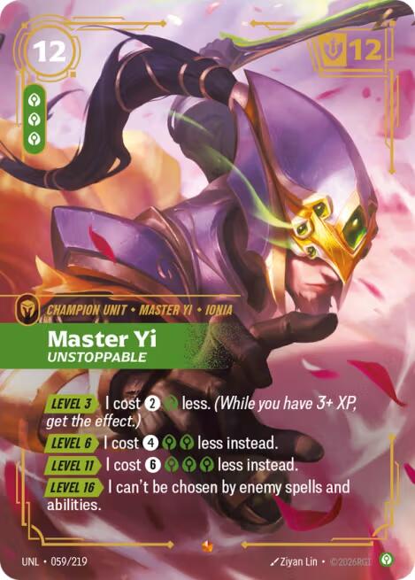 Master Yi, Unstoppable