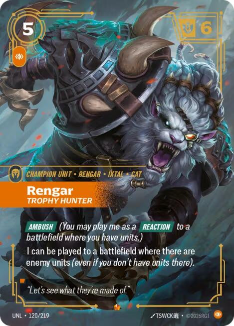Rengar, Trophy Hunter