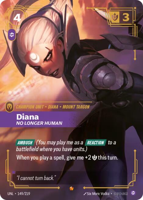 Diana, No Longer Human