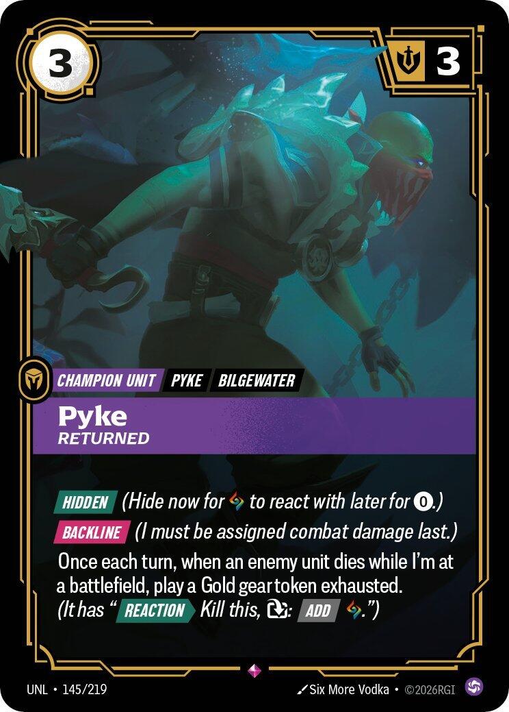 Pyke, Returned