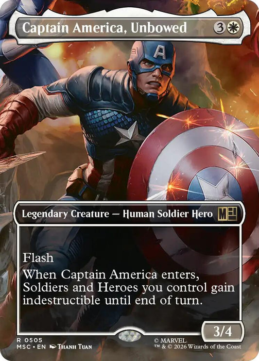 Captain America, Unbowed (Borderless)