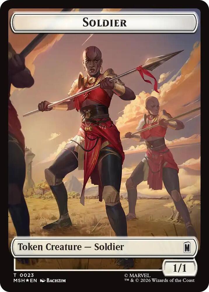 Copy // Soldier Double-Sided Token (Surge Foil) (Back)