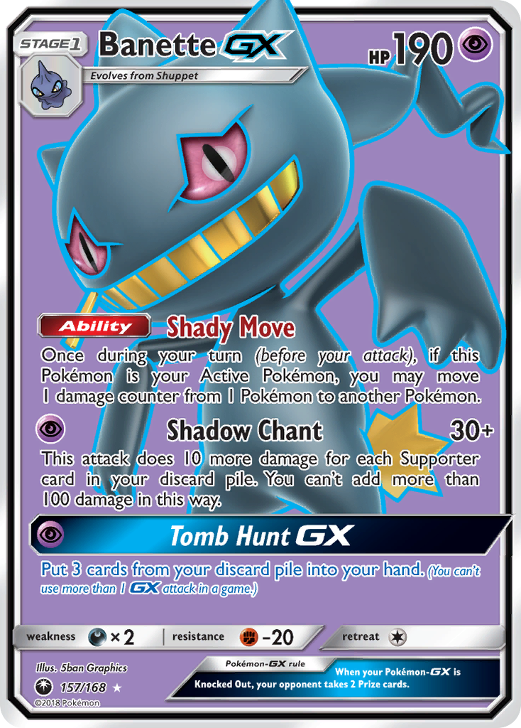 Banette GX (157/168) [Sun & Moon: Celestial Storm]