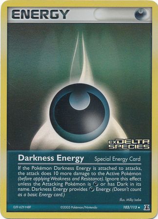 Darkness Energy (103/113) (Stamped) [EX: Delta Species]